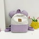 thumbnail image 3 of Children's Cute Backpack Boys Girls Fashion Plaid Cute Ears Backpack Kindergarten Small Schoolbag, 3 of 3