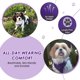 thumbnail image 3 of Arnés de coche para perros Lukovee ajustable, morado, para perros pequeños, medianos y grandes, 3 of 8