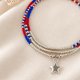 thumbnail image 2 of Pulsera Miyuki Edición Limitada Septiembre – los colores de Chile con estrella de plata, 2 of 3