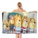 thumbnail image 1 of Perros en el Espacio Toalla de playa de secado rápido con diseño temático, regalo para mujeres y niñas, ideal para cumpleaños, fans, amantes de la música, uso en la playa o al aire libre, 78 × 180 cm, 1 of 6