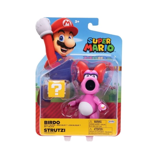 Super Mario Bros. - Figura De Acción Super Mario Birdo 10 Cm Con Bloque De Pregunta
