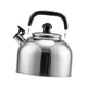 thumbnail image 1 of Tetera con Silbido, Tetera con Silbato, Tetera Portátil de Acero Inoxidable para Café, Té, Botella de Agua, Tetera para Cocina a Gas Por Inducción 4L, 1 of 5