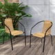 thumbnail image 3 of Pack 4 Silla De Terraza Ratán Sintético y Acero Beige, 3 of 6