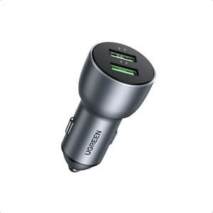Cargador Auto 2Usb-A 36W Aluminio Ugreen