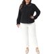 thumbnail image 2 of Agnes Orinda Conjuntos de Halloween para Mujeres Camisas de Talla Grande Mangas Largas Estilo Peter Pan Blusa de Chifón con Botones 4X Negro, 2 of 6