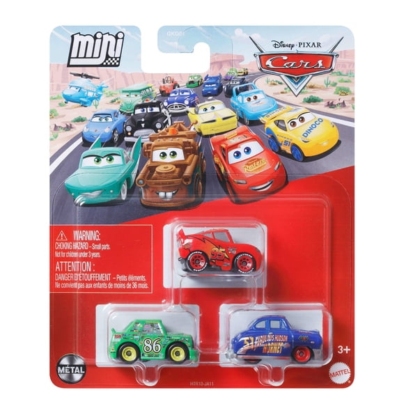 Cars Disney Pixar Vehículo Paquete De 3 Fabuloso Hudson Hornet