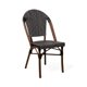 thumbnail image 1 of Silla Exterior Terraza Jardín Ratán Aluminio Apilable Resistente Parisina Negra, 1 of 8