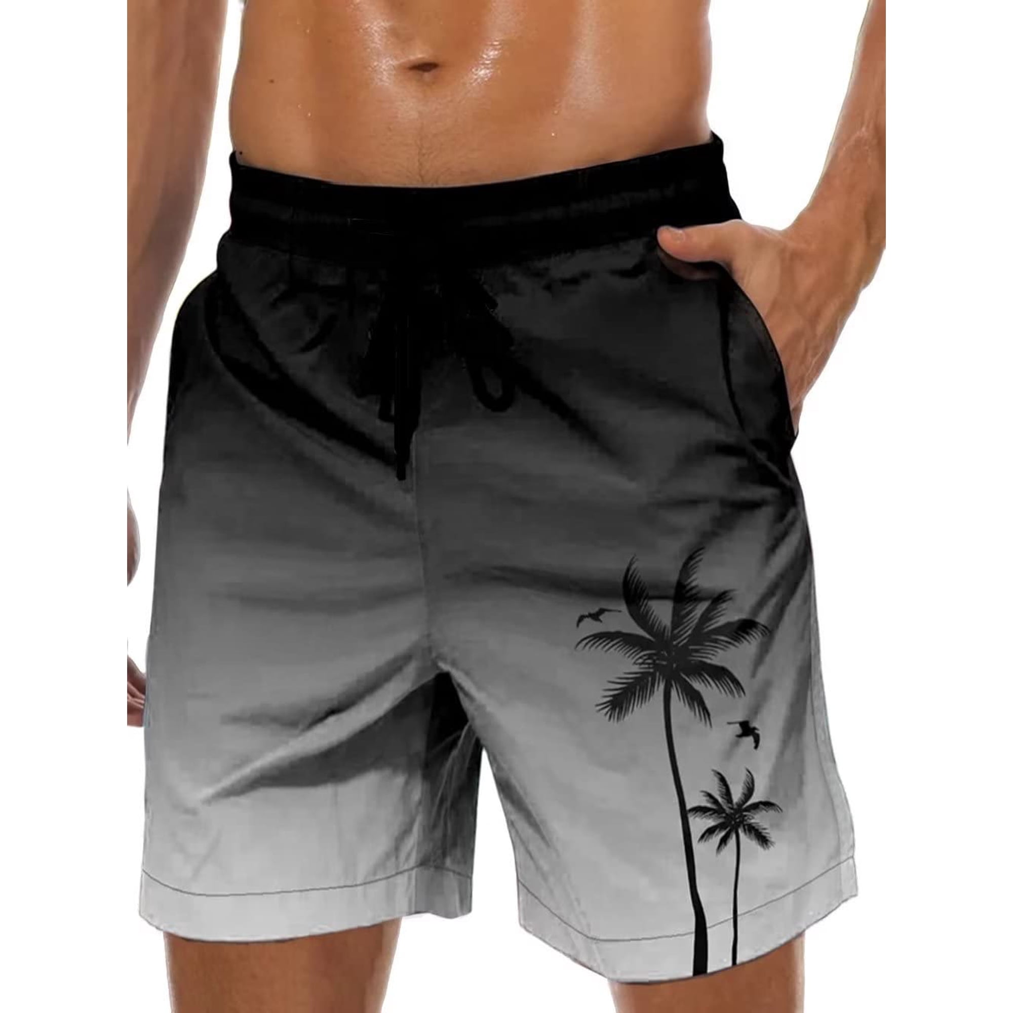 Bañador Tipo Boardshort Lzzidou Hawaiano De Secado Rápido