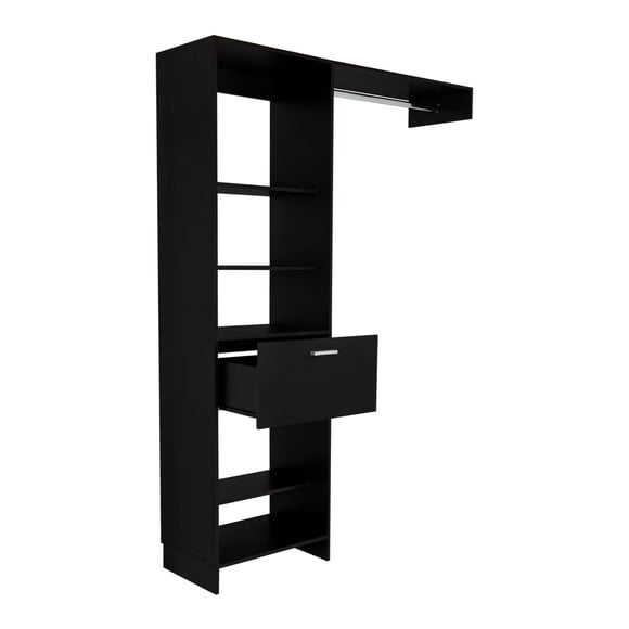 Walking Closet 1 Cajon 210,6 x 150 x 41,5 Cm Negro