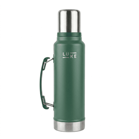 Termo Luke Outdoor 1.3L Verde, Bebidas Calientes Y Frías