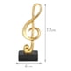 thumbnail image 2 of Figura decorativa de resina clave de sol, 2 of 3