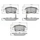 thumbnail image 2 of Pastillas Freno para auto Toyota Corolla 2006-2013 Trasero, 2 of 3