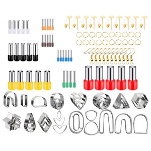Magideal - De Cortadores De Arcilla Polimérica De 126 Piezas, Cortadores De Arcilla De Material Acero Inoxidable Y Accesorios Para Aretes, Cortadores De Aretes De