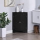thumbnail image 2 of sideboard cabinet,corner cabinet,Bathroom Floor Corner Cabinet with Doors and Shelves, Kitchen, Living Room,Free Standing Storage Cabinet for Bathroom, 2 of 3