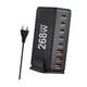 thumbnail image 1 of Cargador USB C De 268W, Cargador PD, Adaptador De Escritorio De 8 Puertos, Estación De Carga USB C, Negro, 1 of 3