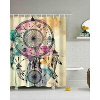 Mylhogar - Cortina De Baño Tela Género + Forro Impermeable