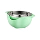 thumbnail image 5 of Cesta De Drenaje De Doble Capa Reutilizable Para El Hogar Cocina Frutas Verduras Verde, 5 of 5