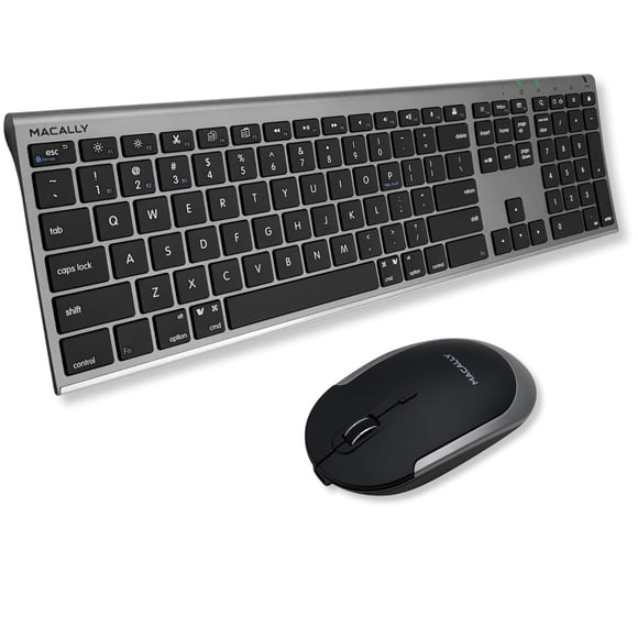 Combo de teclado y mouse Macally Premium Bluetooth inalámbrico