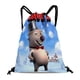 thumbnail image 1 of El Día de la Marmota Mochila de Cuerdas para Deportes y Gimnasio, Bolsa de Cuerdas Resistente al Agua, Bolsa Cinch, 30×40cm, 1 of 6