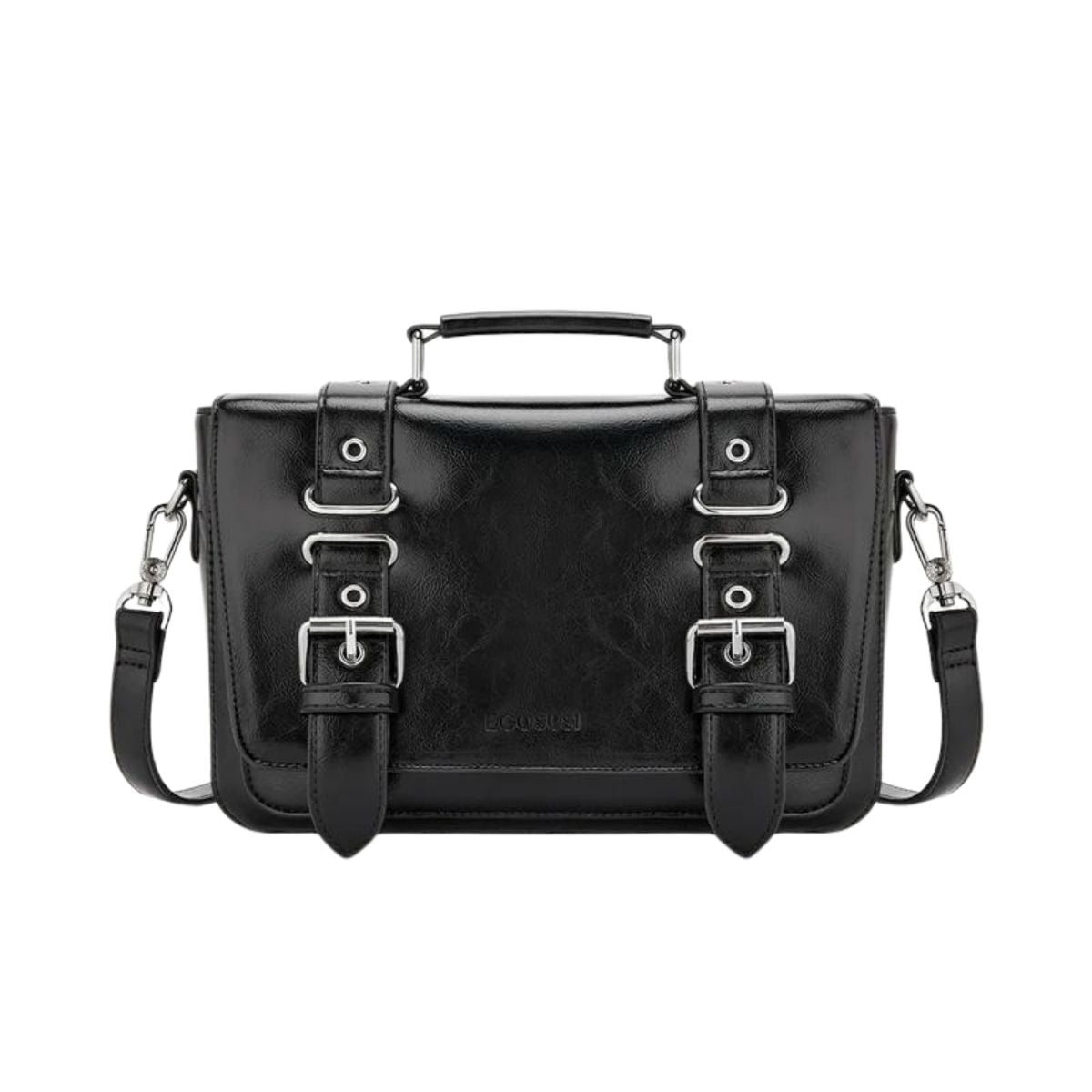 Ecosusi - Bolso Bandolera Vintage Victor Tablet 10,2- Negro