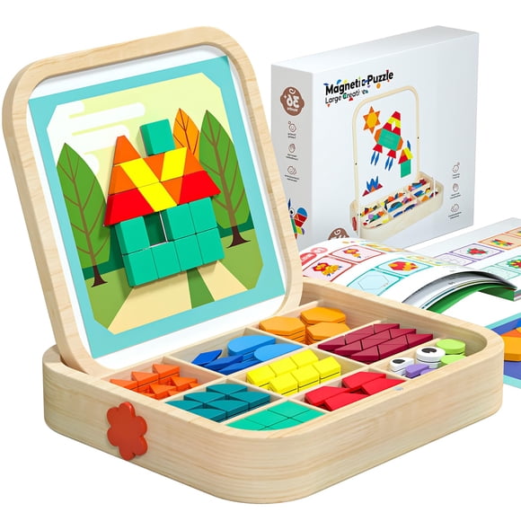 PUZZLES Bloques Magnéticos de Madera Migargle 288 piezas - Regalo STEM