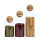 thumbnail image 1 of Contenedor De Vidrio Tapa De Corcho Esferica Set 3 Frascos, 1 of 3