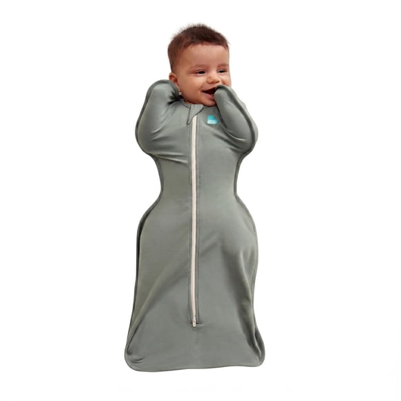 Saco de dormir para bebé Love to Dream de bambú con brazos arriba, talla mediana