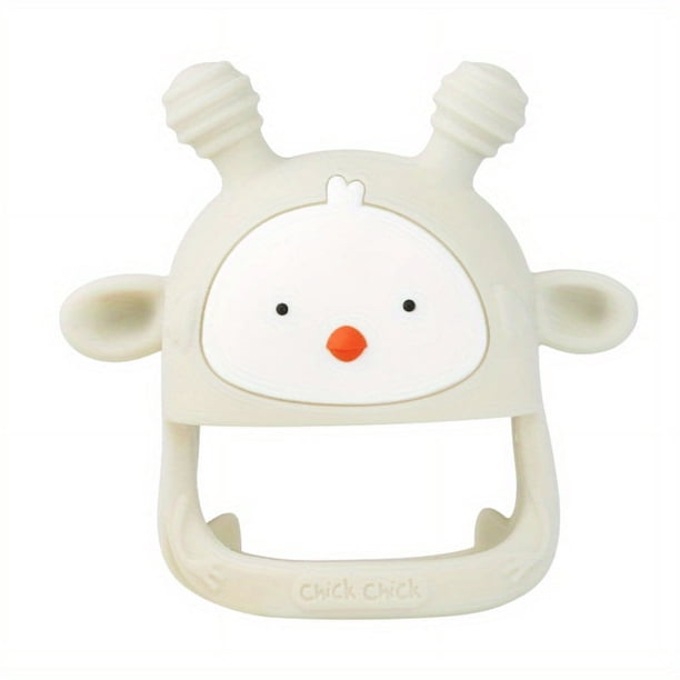 Silicone Baby Teething Toy Never Drop Infants Toys Baby Teether Infant Rattling Teether Soothing Pacifier Teething Toys For Babies 6-12 Months BPA Free (1/2 Pack)