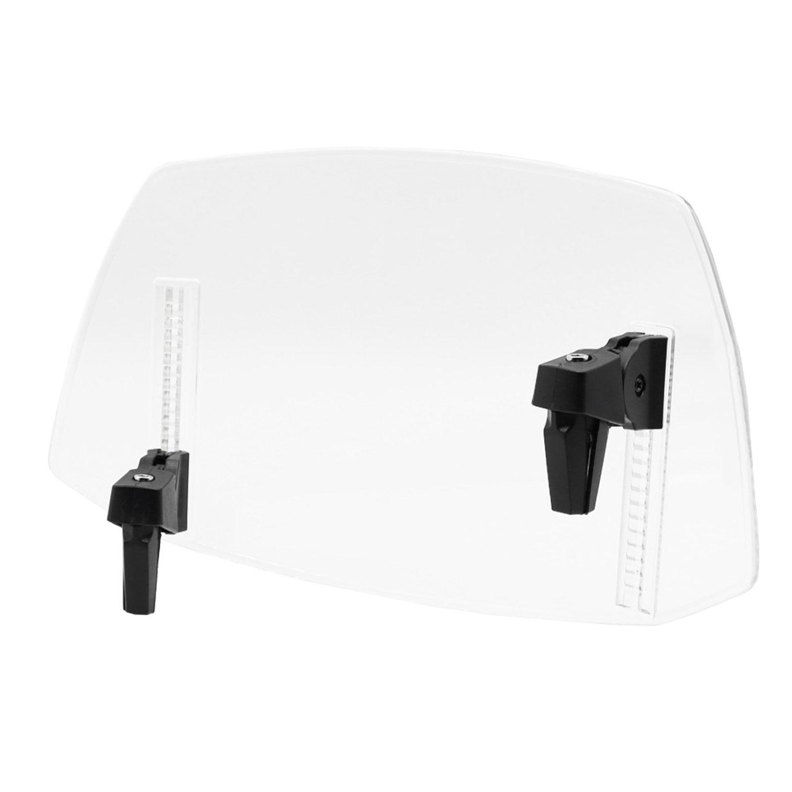 Magideal - Deflector De Viento Para Motocicleta, Piezas De Conducción Ajustables, Parabrisas Para Motocicleta, Fácil Instalación, Deflector De Viento Profesional Transparente