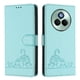 thumbnail image 1 of Funda tipo cartera FOXDOCK para Realme P3 Pro 5G con soporte, ranuras, RFID, diseño de gato, 1 of 5