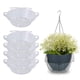 thumbnail image 1 of Bandejas de goteo Plant Saucers Idyllize de plástico transparente de 25 cm, 5 unidades, 1 of 5
