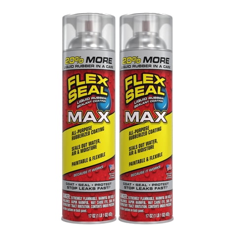 Revestimiento Sellador En Aerosol De Goma Flex Seal Max, 500 Ml, Paquete De 2