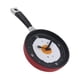 thumbnail image 1 of Reloj De Pared Colgante De Diseño De Sartén Para Decoración De Habitación De Hogar De Arte Novedoso Rojo, 1 of 2