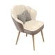 thumbnail image 3 of Sillón De Tocador, Bonito Y Suave Sillón Auxiliar, Sillón Decorativo Para Oficina, Sala De Estar, Maquillaje, Gris Y Blanco, 3 of 5