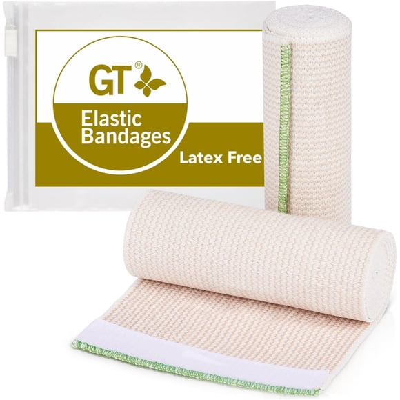 Vendaje elástico GT L.F Premium de 6 x 5 yardas con cierres de velcro