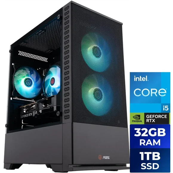 PC Gaming de Escritorio Advanced Battlestations Cyclone Aqua Intel Core i5-14400F GeForce RTX 5060 32GB RAM 1TB SSD