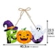 thumbnail image 1 of 1pc, Spooky Halloween Party Decorations - Pumpkin Bat Door Hanging, Ghost Festival Scene Layout, and Hanging Pendant Decorations, 1 of 5
