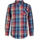 thumbnail image 1 of Camisa Tommy Hilfiger para niños de manga larga a cuadros cerúleos, talla 4, 1 of 2
