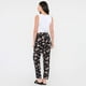 thumbnail image 3 of Pantalón Mujer Lazo Print Hojas Negro Corona, 3 of 5