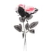 thumbnail image 5 of Rosas Artificiales Con Globos Oculares Fiesta De Disfraces De Halloween Blanco Con Rojo, 5 of 5