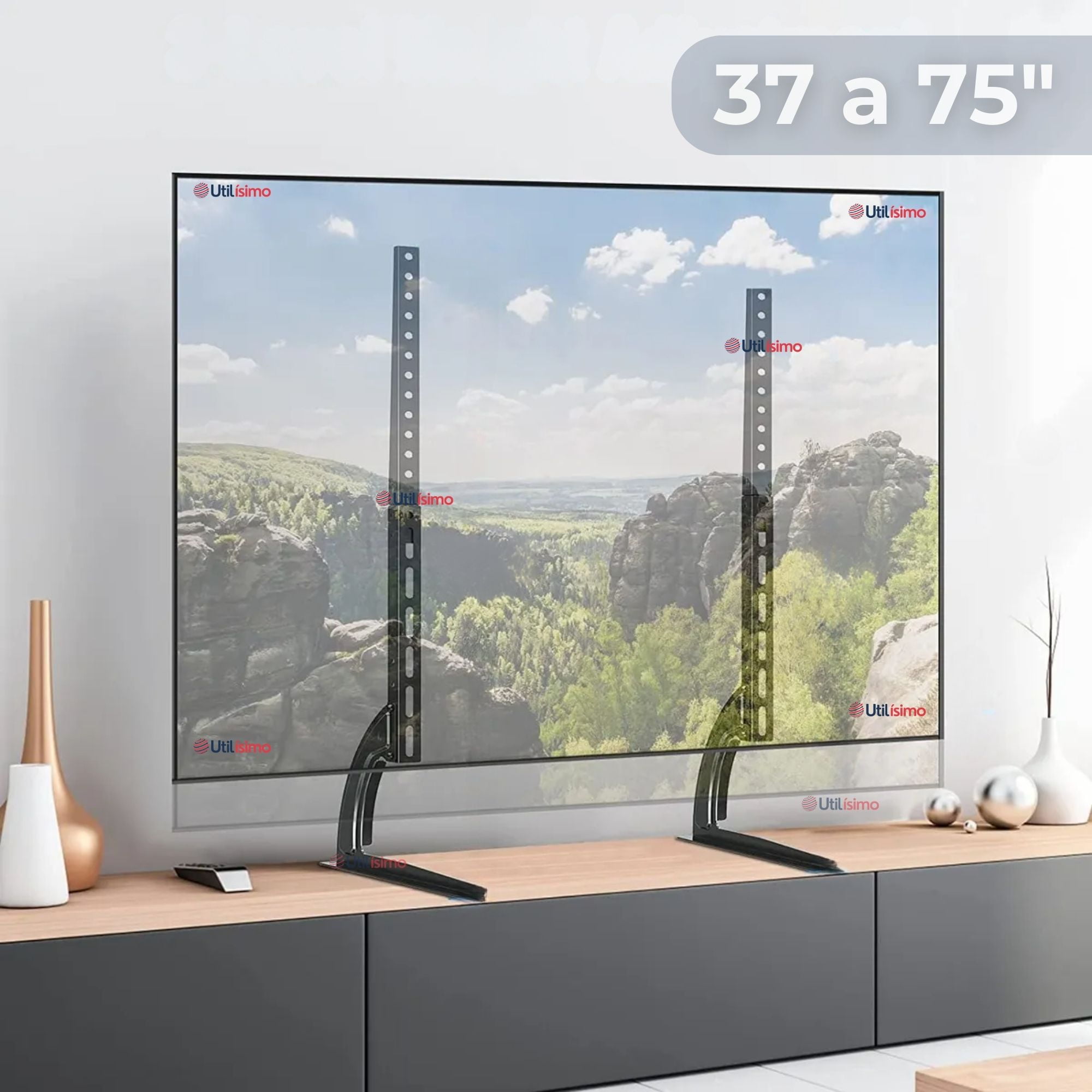 Line - Soporte Tv 37 A 75 Pulgadas 45kg Soporte Tv De Mesa Ajustable