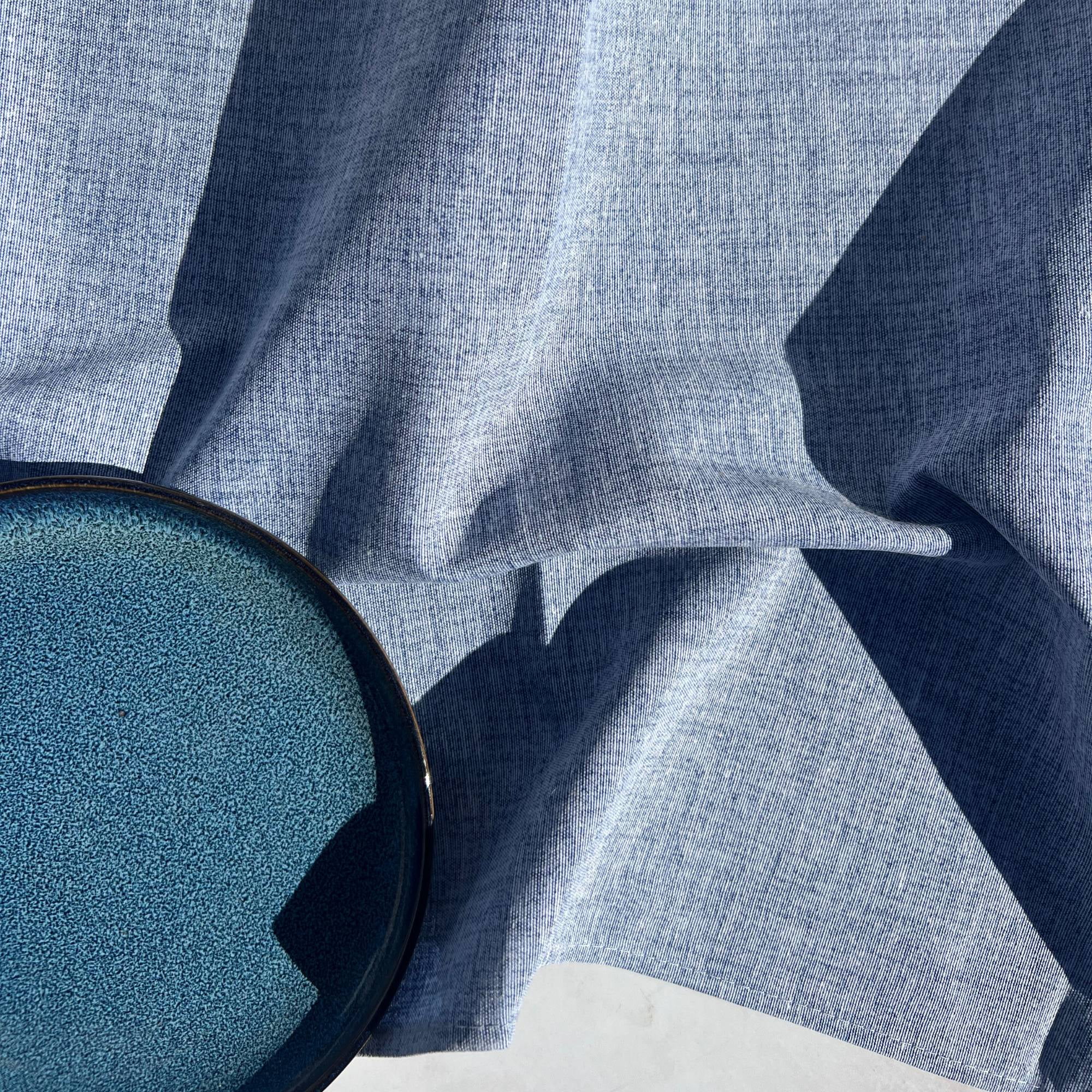 Decoexpress - Camino De Mesa Azul 160x40 Cm – Frescura Y Estilo Atemporal