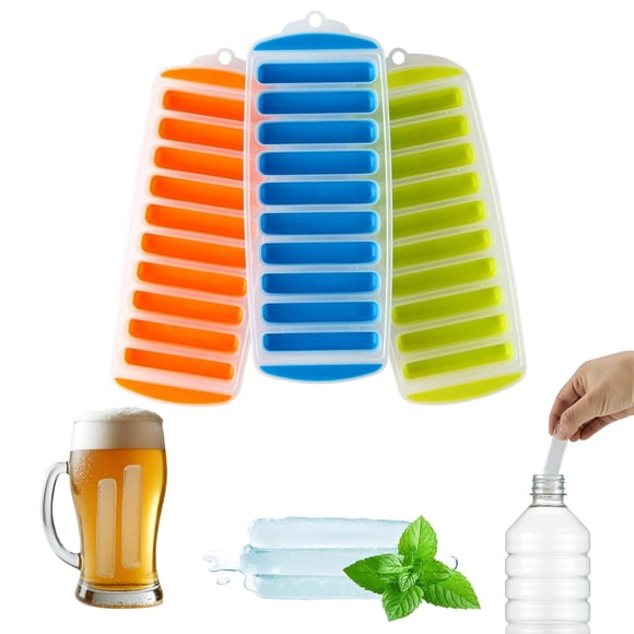 Bandeja de silicona para cubitos de hielo Lily's Home – Pack de 3 (30 cm)