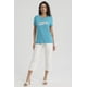 thumbnail image 2 of Polera Mujer Print Turquesa, 2 of 8