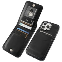 Funda Tipo Cartera Kihuwey Compatible Iphone 16 Pro Max Negro