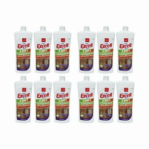 Pack 12 Limpiador Y Abrillantador 2 En 1 Excell 900Ml Pisos Flotante