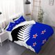 thumbnail image 1 of 3pcs New Zealand All Black Rugby Team Inspired Duvet Cover Set - Duvet Cover + Pillowcase (Core Not Included) Suitable for All Seasons, 1 of 5