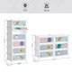 thumbnail image 5 of Zapatero SONGMICS para niños, 6 ranuras, apilable con puertas, blanco, 5 of 10
