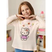 Polera Niña Hello Kitty Beige 10