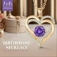thumbnail image 2 of Collar  Love Pendant con Piedra de Nacimiento Plata, 2 of 5
